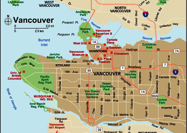 Vancouver ville plan
