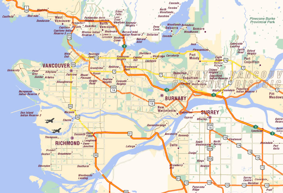 Vancouver ville plan