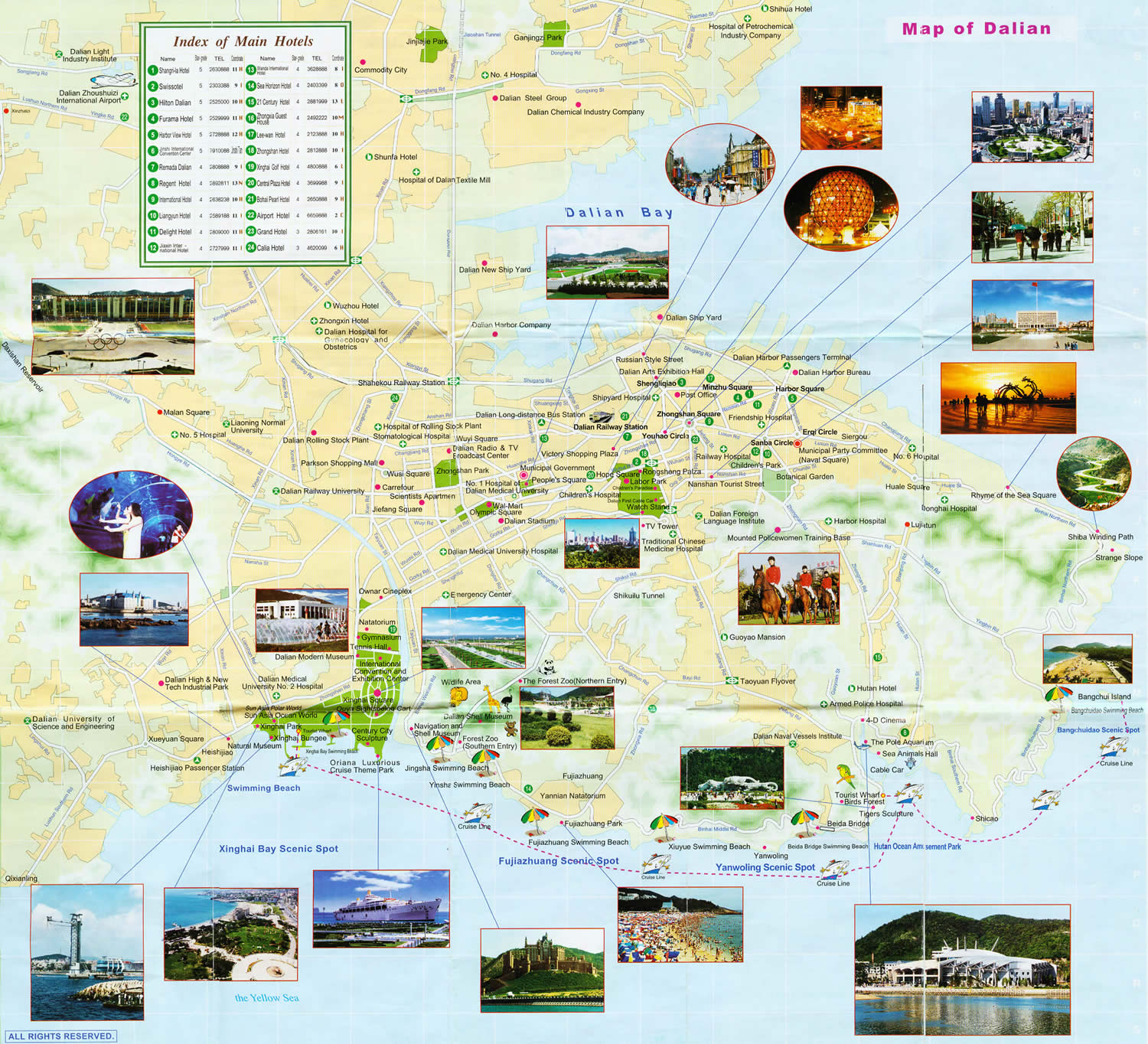 dalian touristique plan