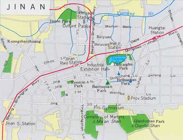 centre ville plan de jinan