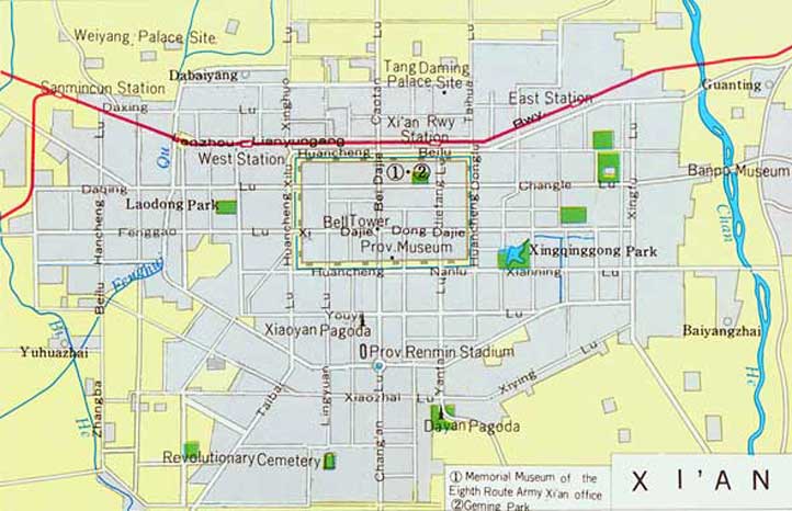xi'an ville plan