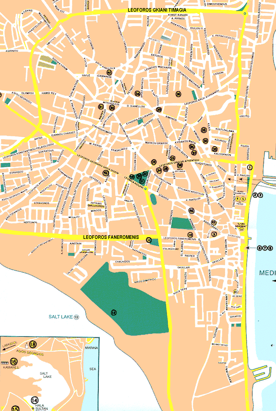 larnaca ville plan