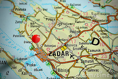 Zadar ville plan