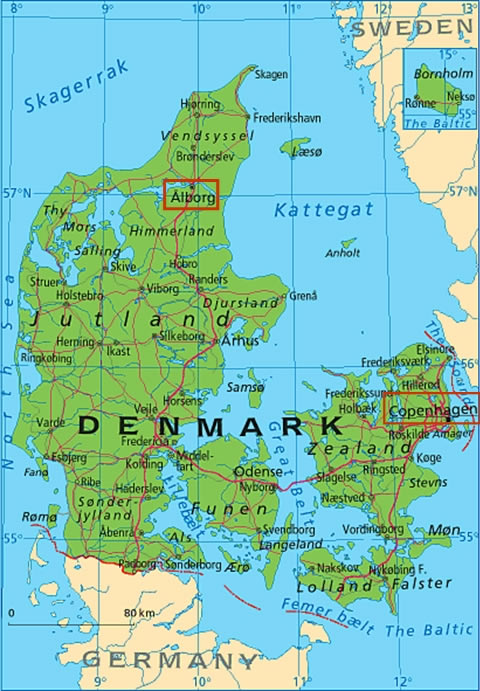 danemark plan Aalborg