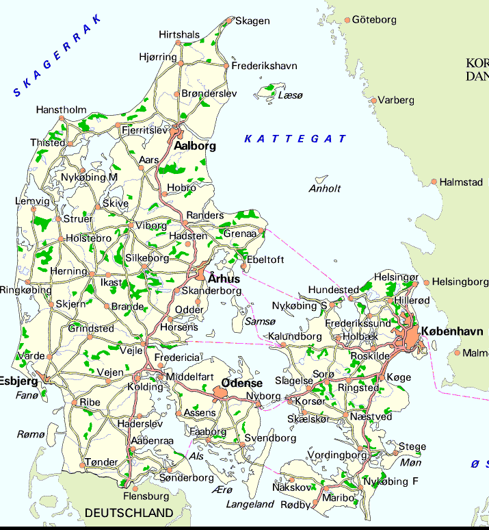 carte danemark Sonderborg