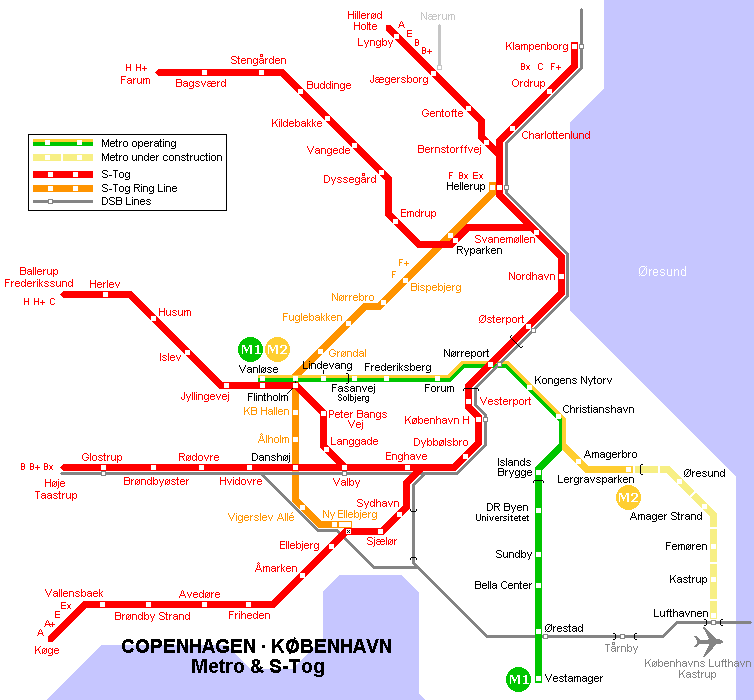 copenhagen metro plan Tarnby