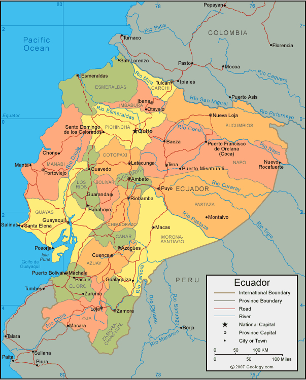 carte du Equateur