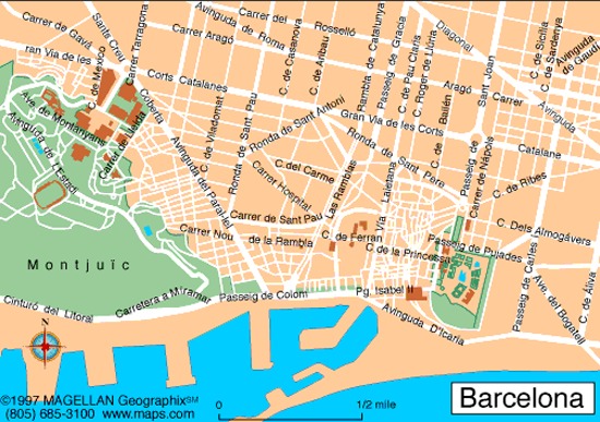 Barcelona ville plan