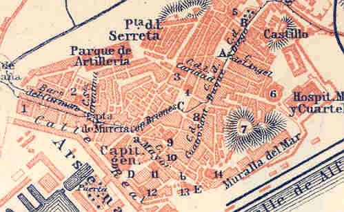 Cartagena historique plan