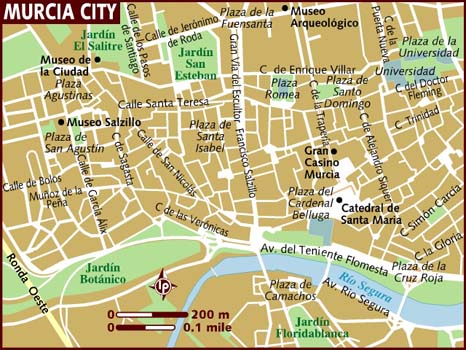 Murcia ville plan