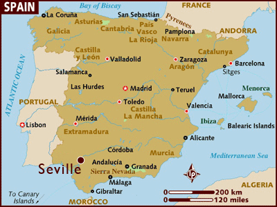 espagne Sevilla plan