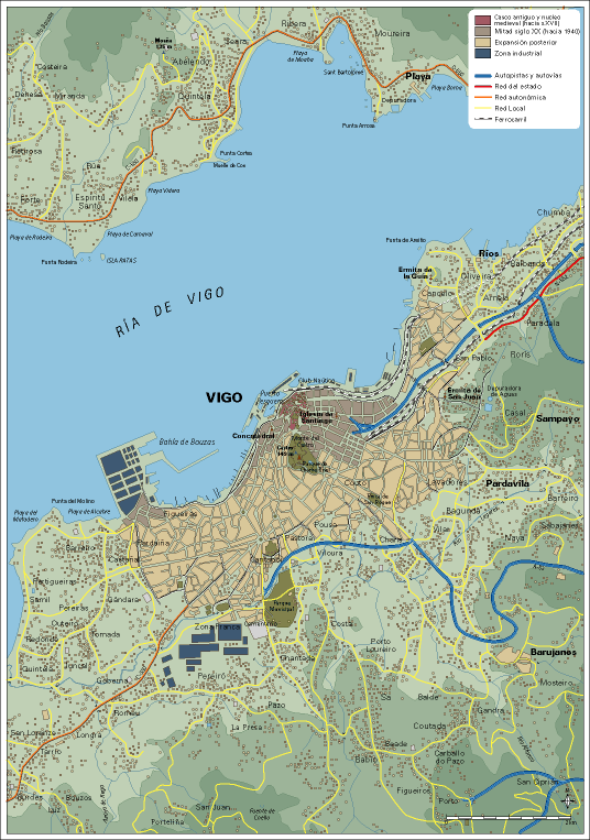 Vigo centre ville plan