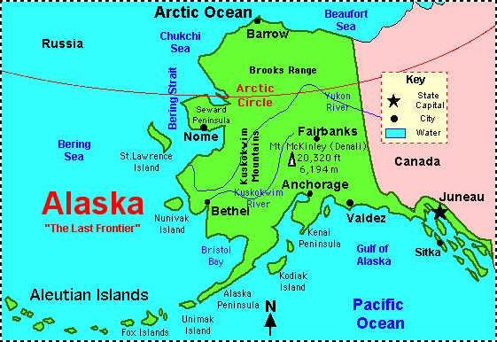 alaska carte ocean