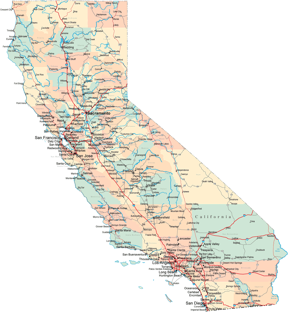 californie plans