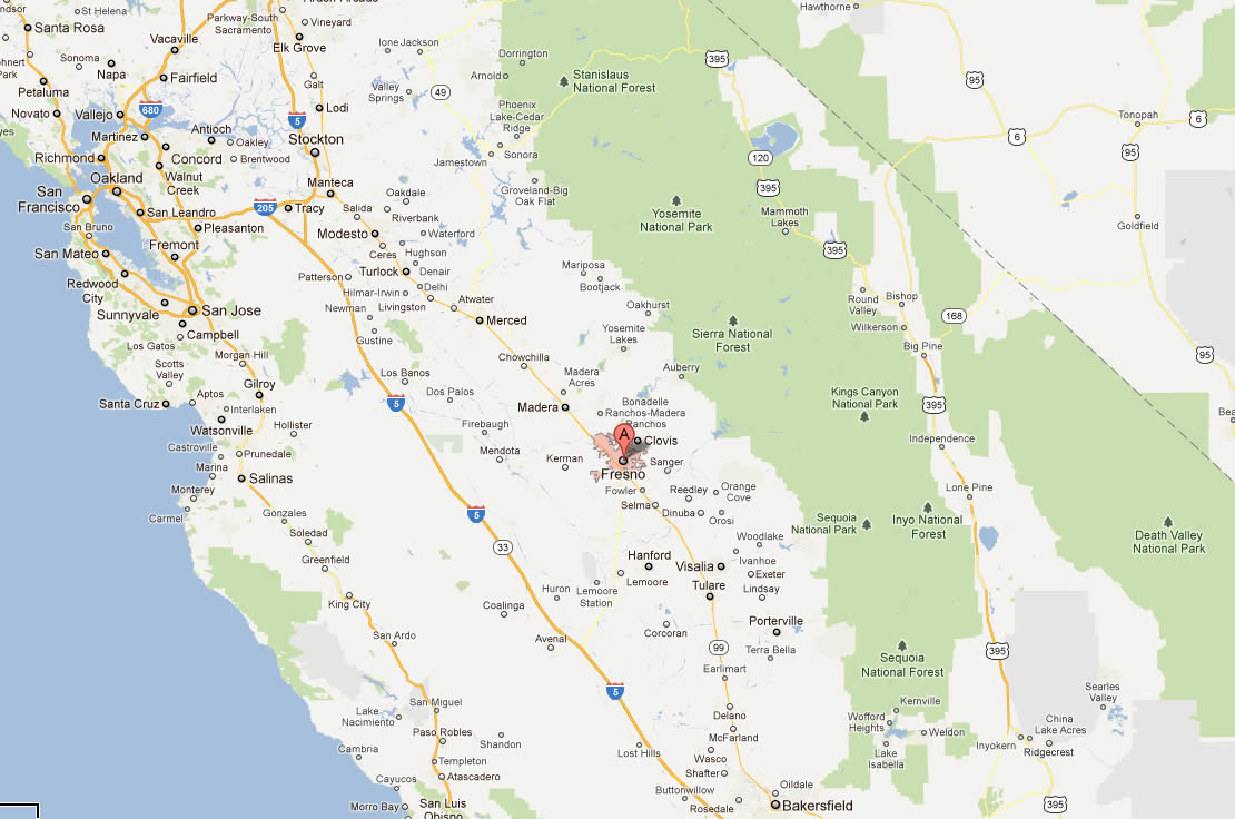 fresno carte north californie