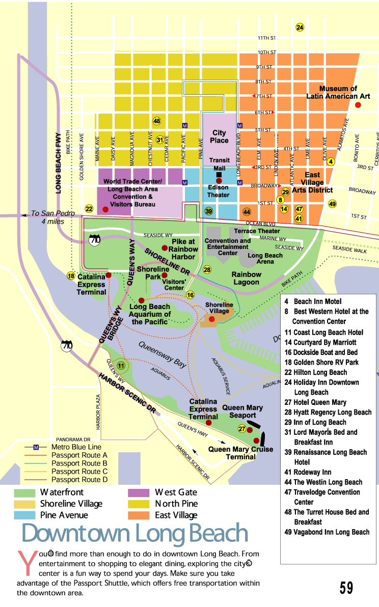 centre ville long beach plan