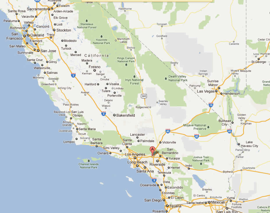 rancho cucamonga carte californie