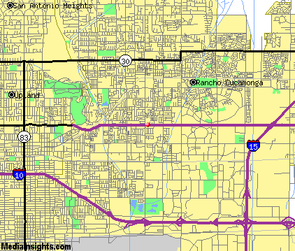 rancho cucamonga route carte