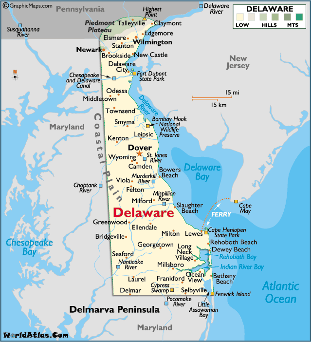 Delaware carte dover