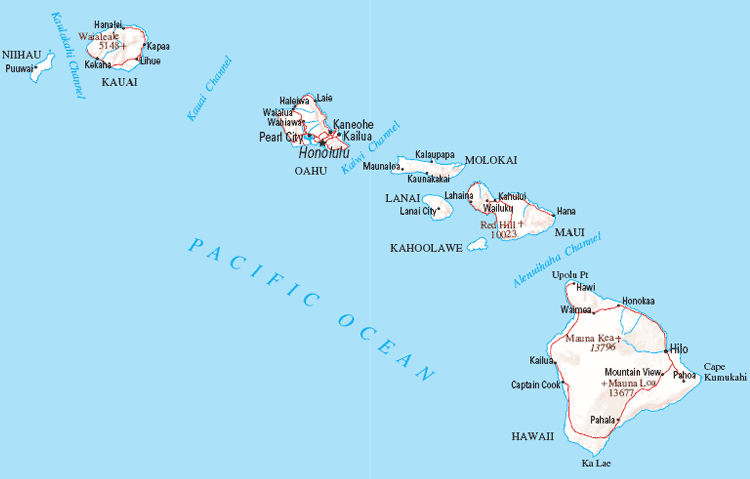 carte du hawaii