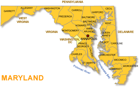 Maryland conty carte
