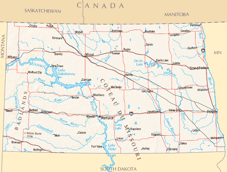 nord dakota cartes
