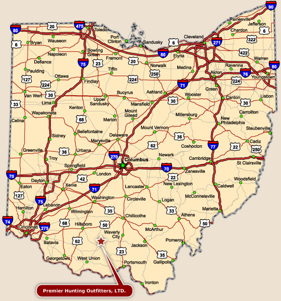 route carte du ohio