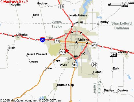 abilene region carte