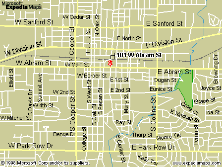 arlington ville centre carte