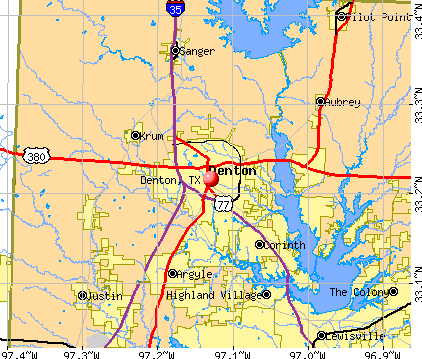 denton ville carte