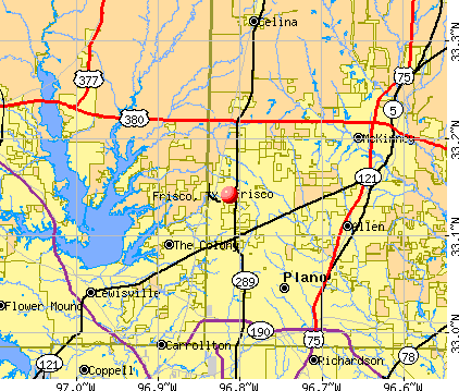 frisco ville carte