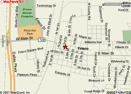 frisco ville centre carte