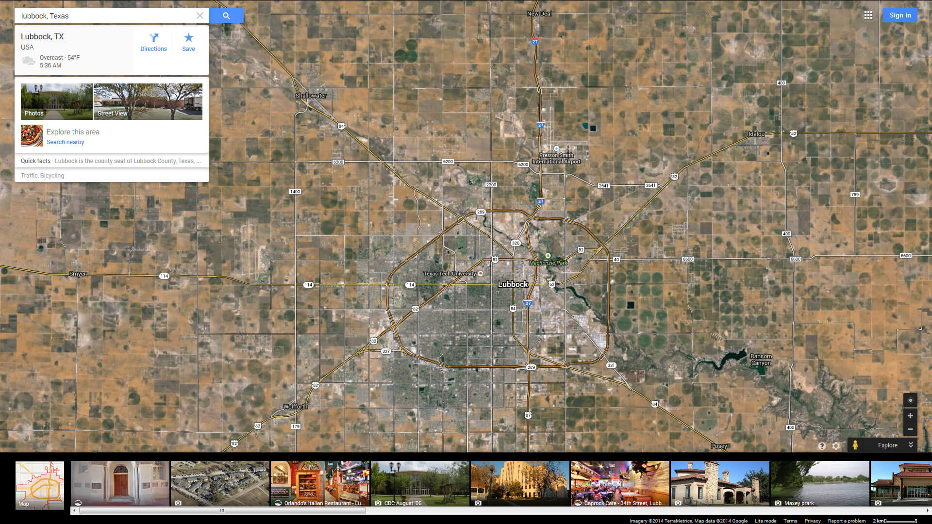 lubbock carte texas eu satellite