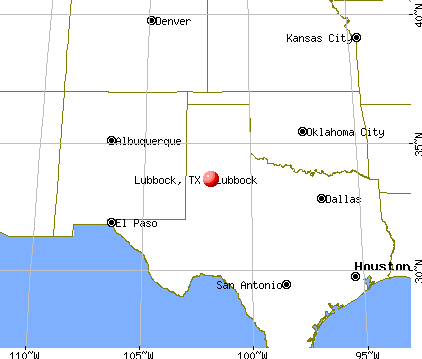 lubbock texas etat carte