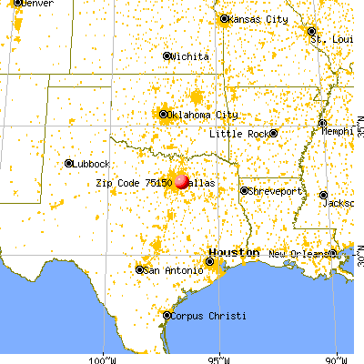 mesquite population carte