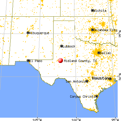 midland population carte