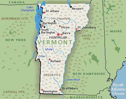 Vermont carte