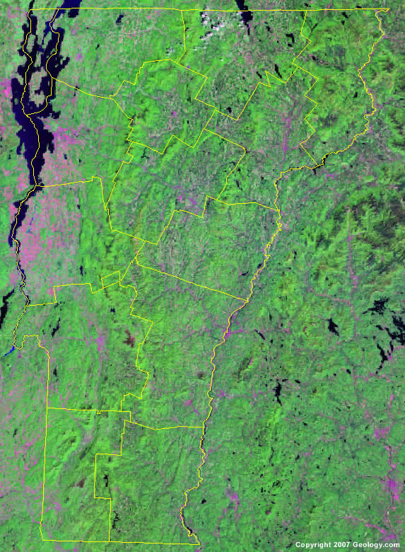 Vermont satellite images