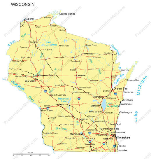Wisconsin carte milwaukee
