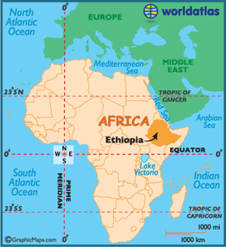 ethiopie carte afrique