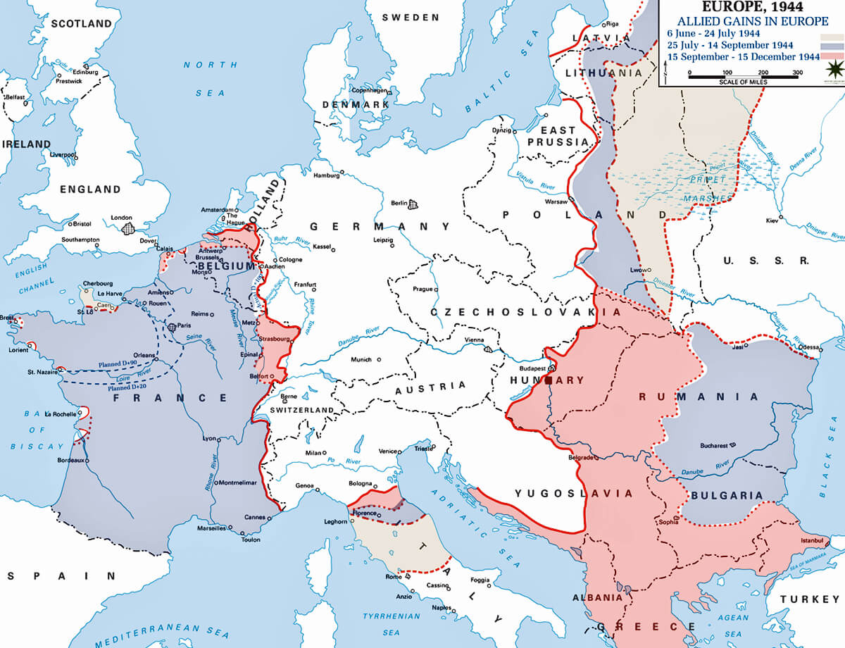 europe carte 1944