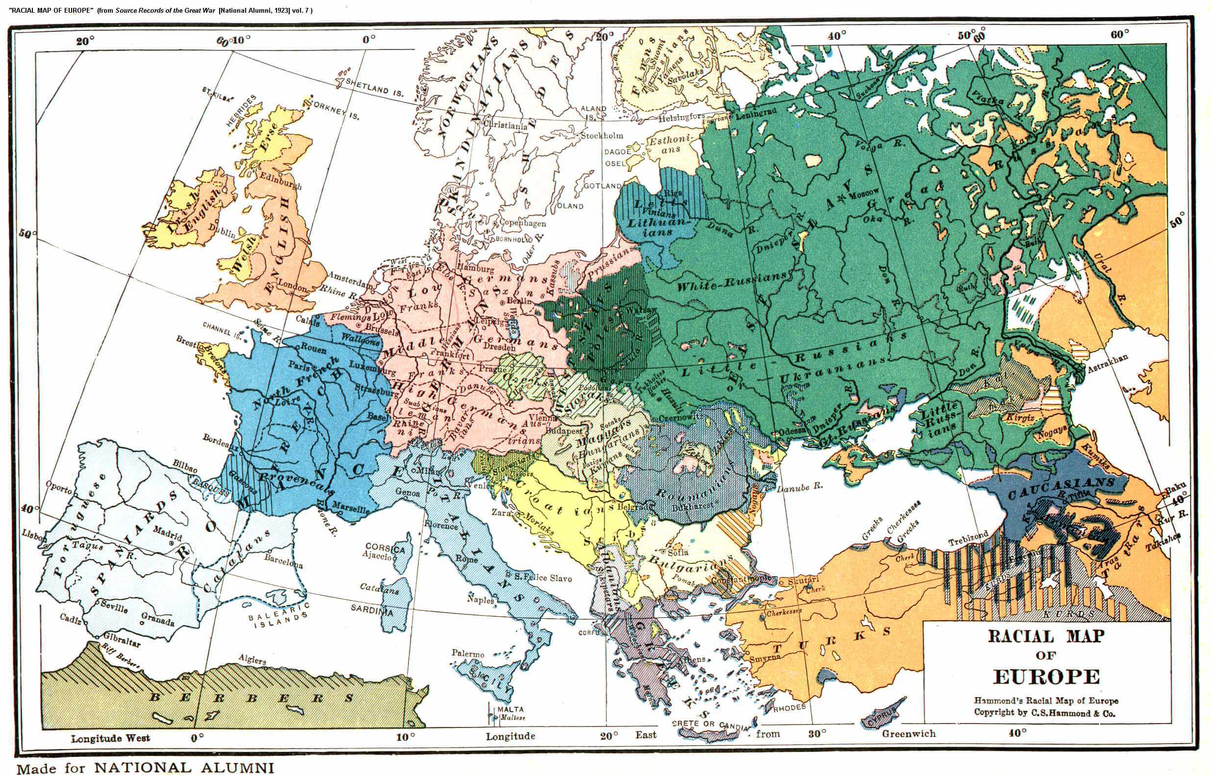 europe racial carte