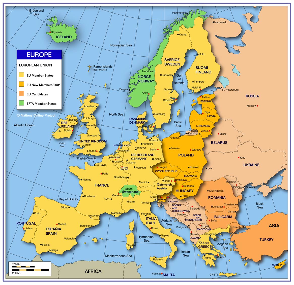 europe union carte