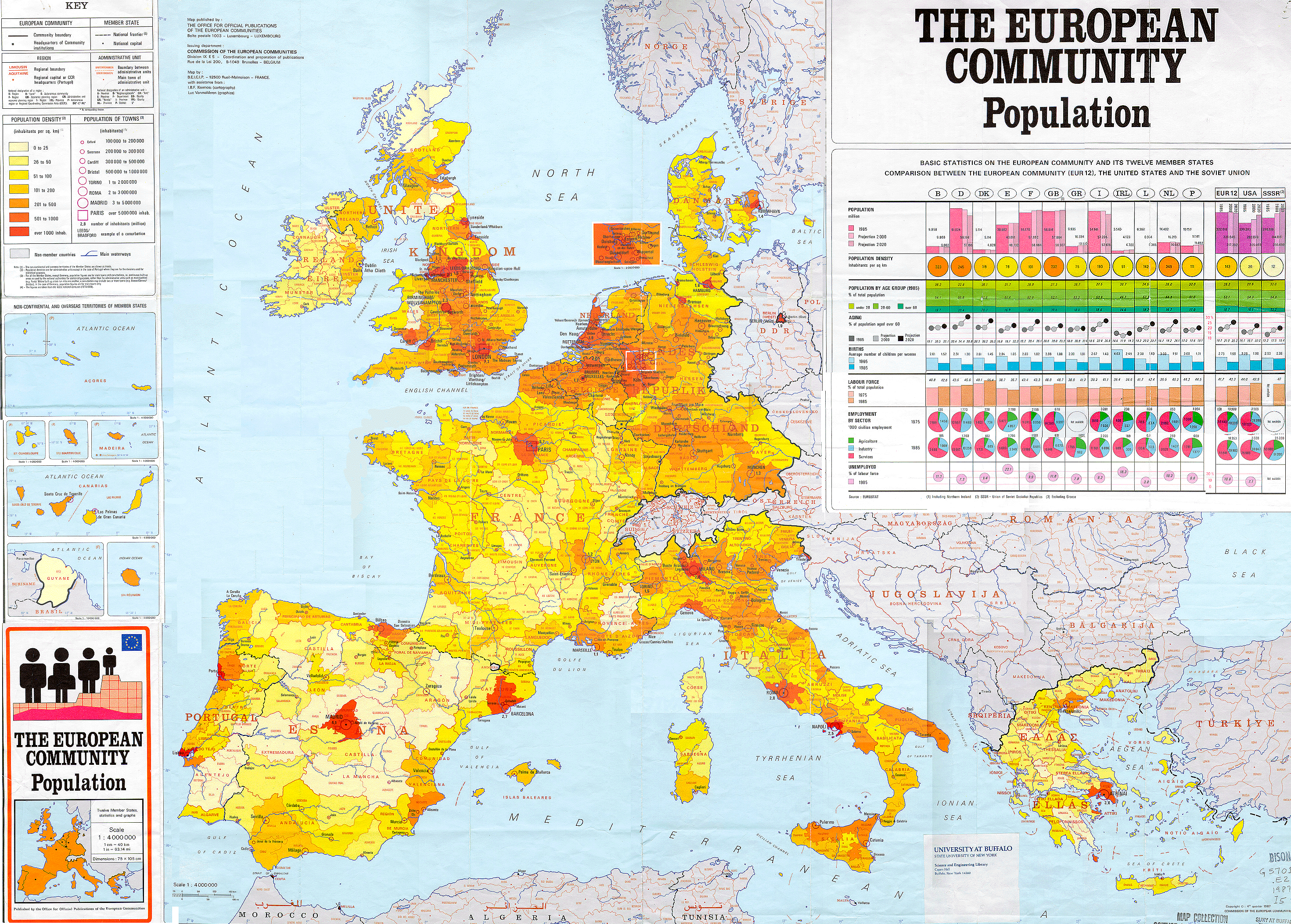 european comnunity population carte
