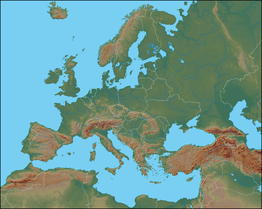 satellite image du europe