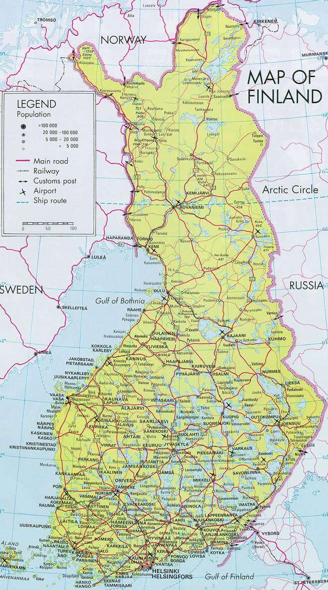 Finlande carte big