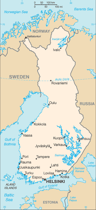 Finlande cartes