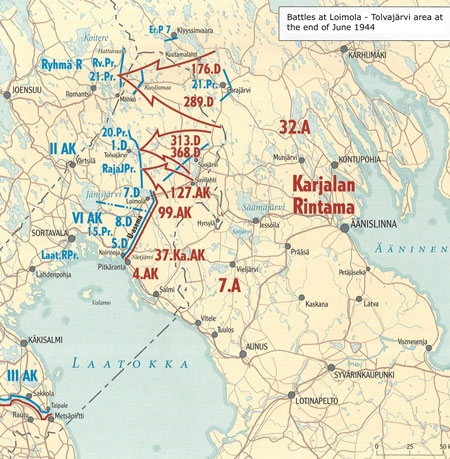 Finlande 1944 plan Joensuu