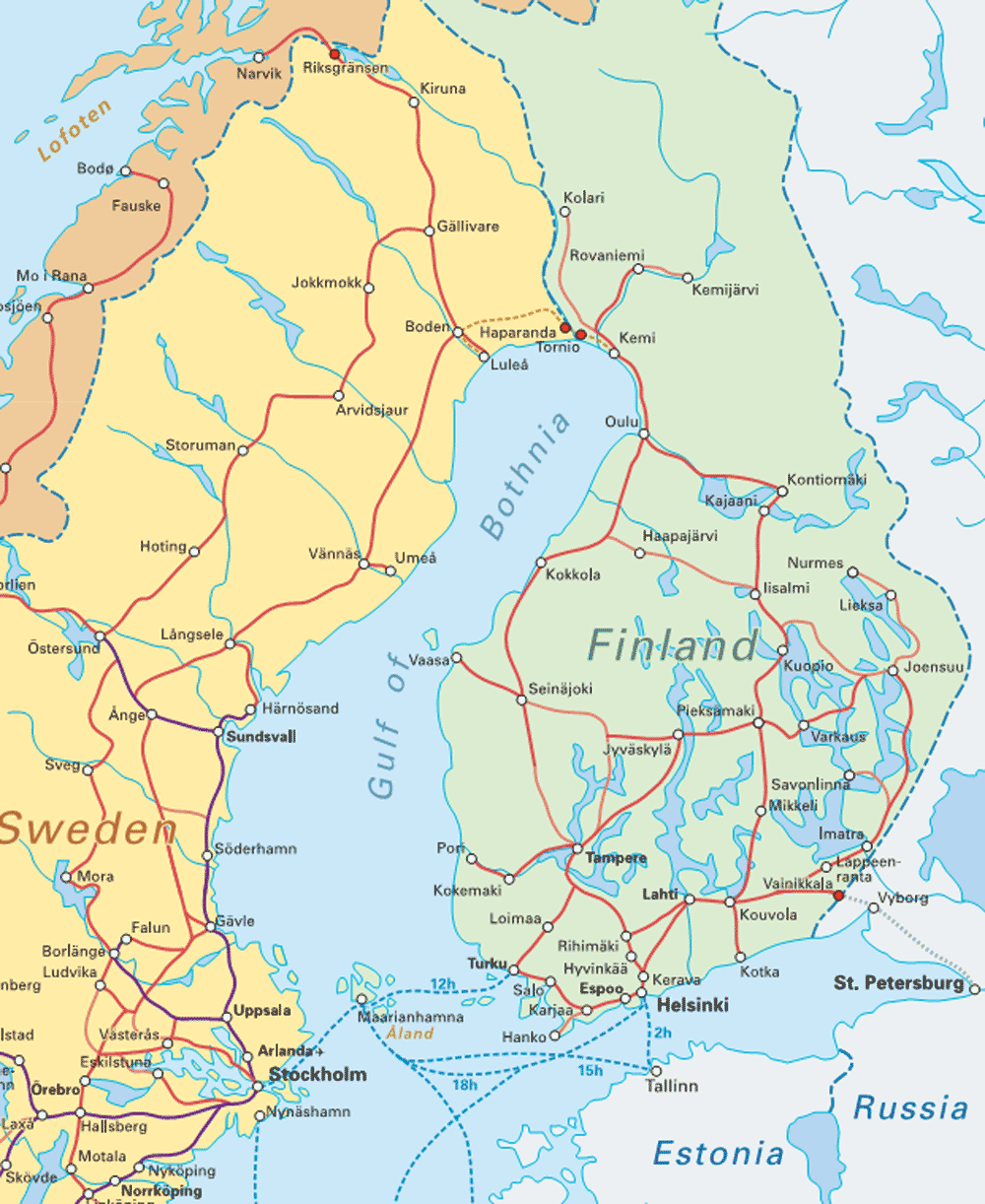 carte Finlande Kemi