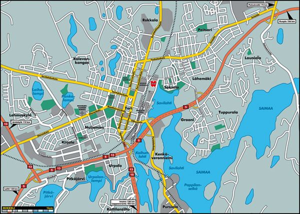 Mikkeli Laiturikatu plan